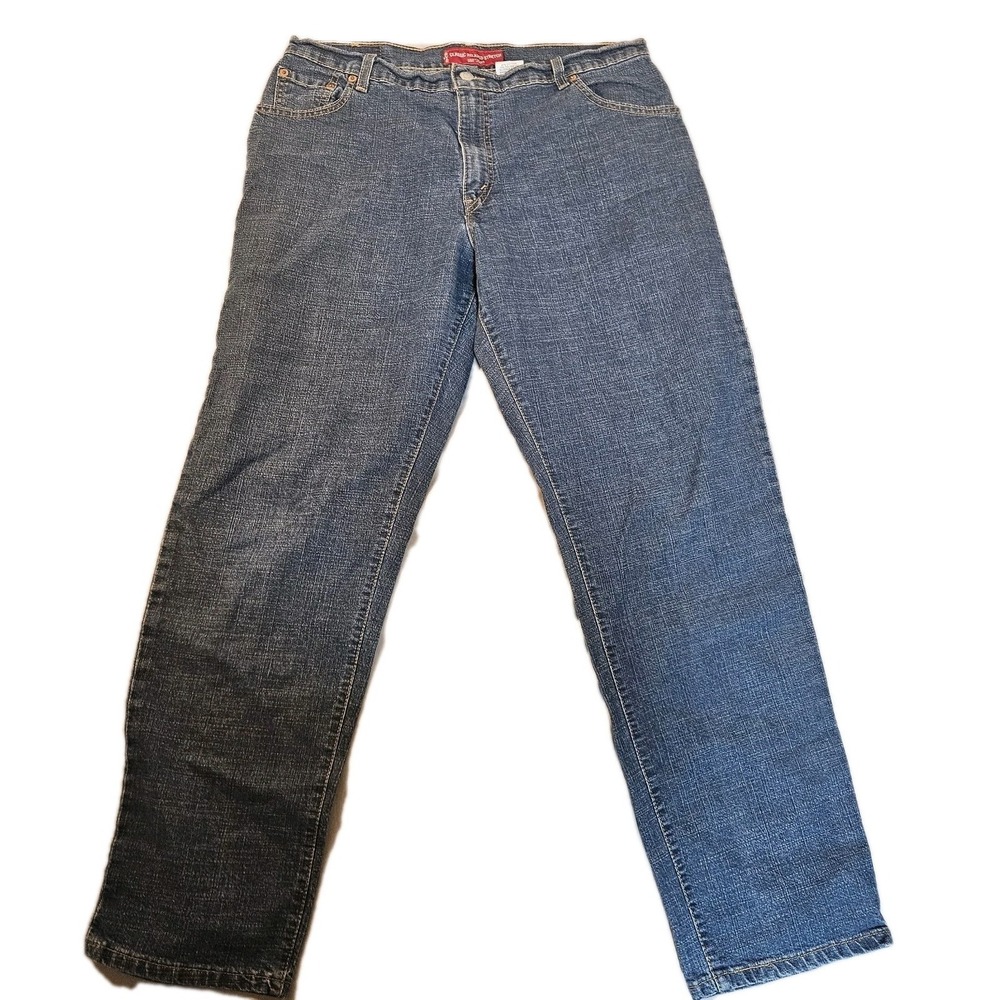 Levi's 550 Relaxed Fit Jeans Women's 16 Classic Relaxed Stretch Tapered Leg Blue
